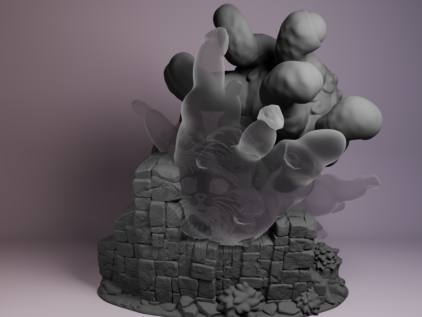 Chibi Beholder – Dungeons & Dragons (Chibi by Nomnom Figures) – 3D printed resin figure