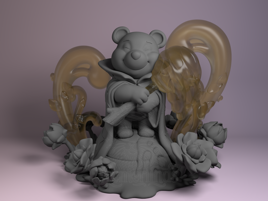 Chibi – Pooh (Chibi by Nomnom Figures) – 3D printed resin figure