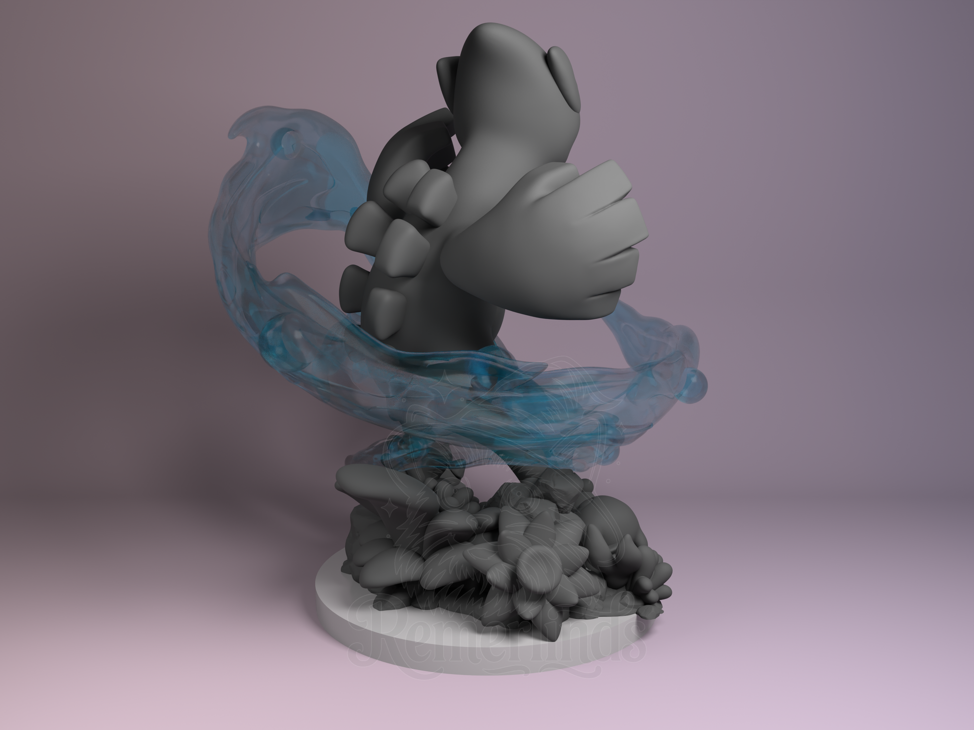 Chibi Lugia – Pokémon (Chibi by Nomnom Figures) – 3D printed resin figure