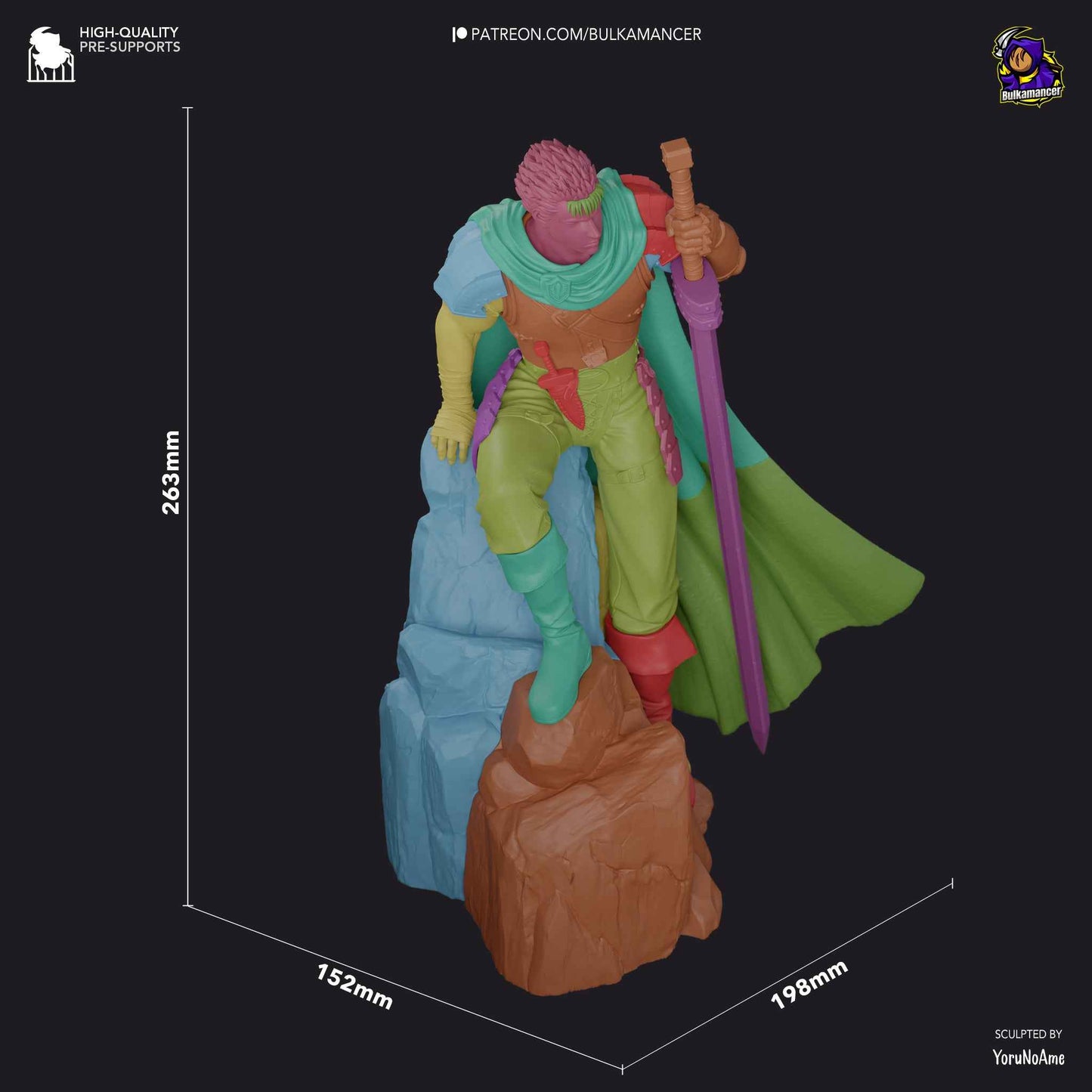 Guts – Berserk: The Golden Age Arc (Figurine by Bulkamancer) – 3D printed resin figure