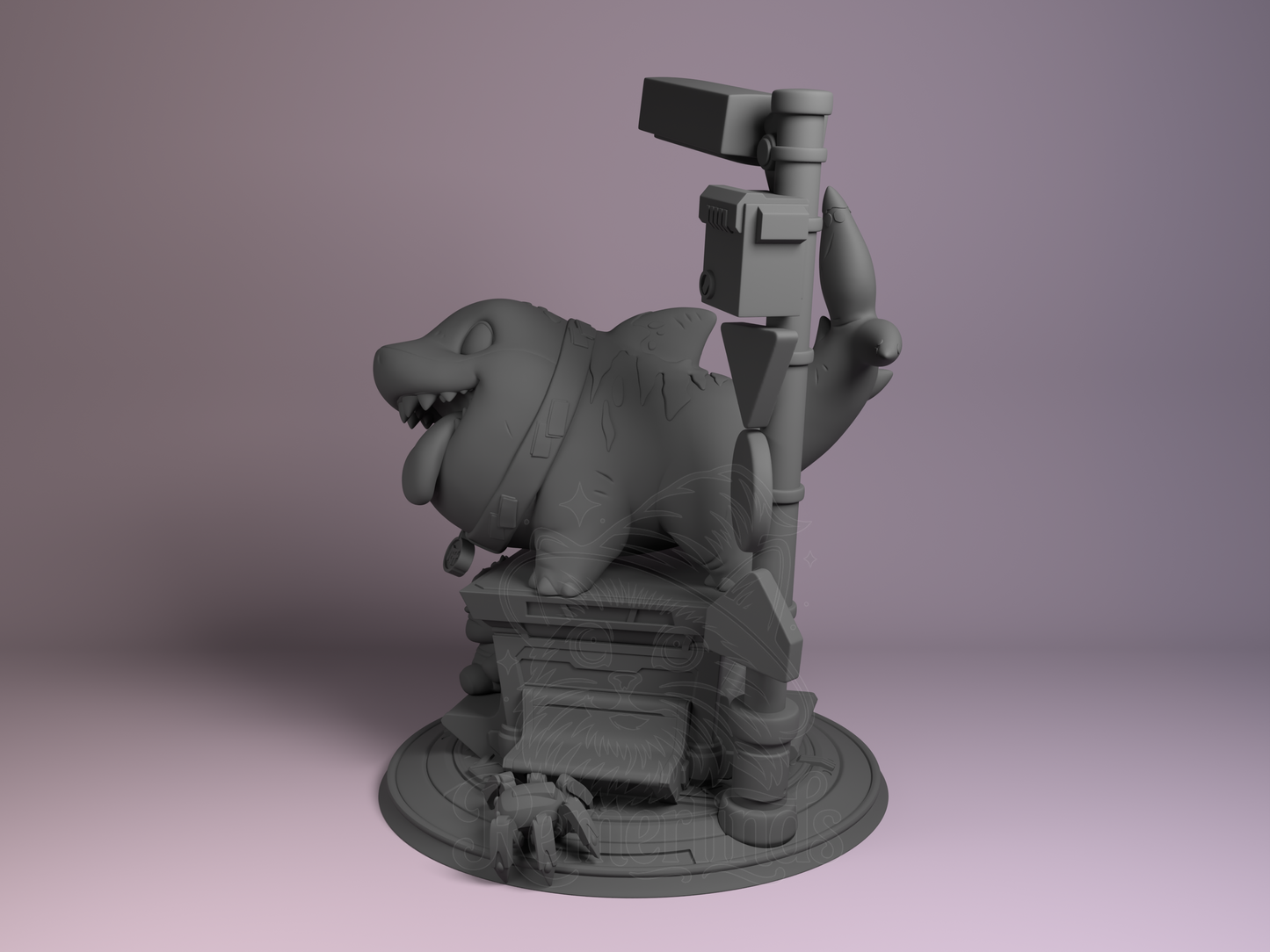 Chibi – Chibi Shark Pal (Chibi by Nomnom Figures) – 3D printed resin figure