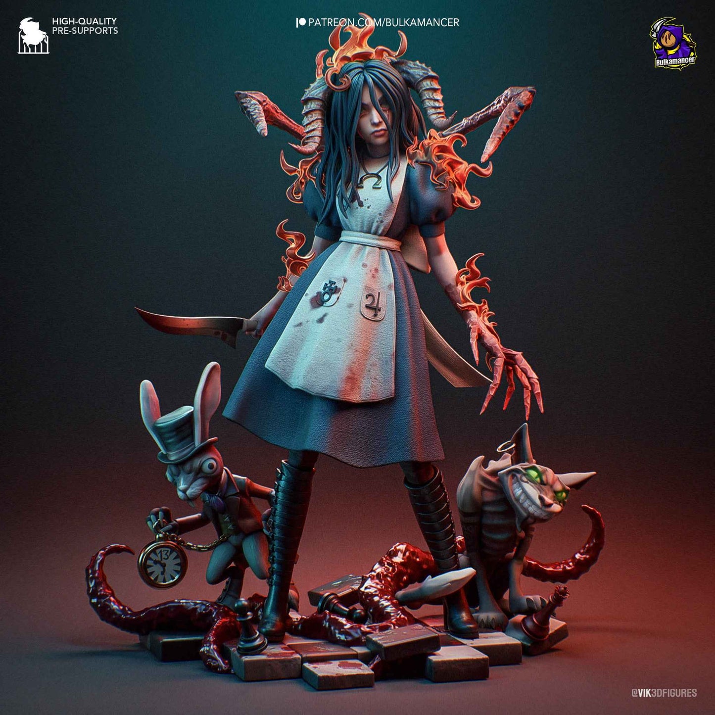 Alice – American McGee’s Alice (Figurine by Bulkamancer) – 3D printed resin figure