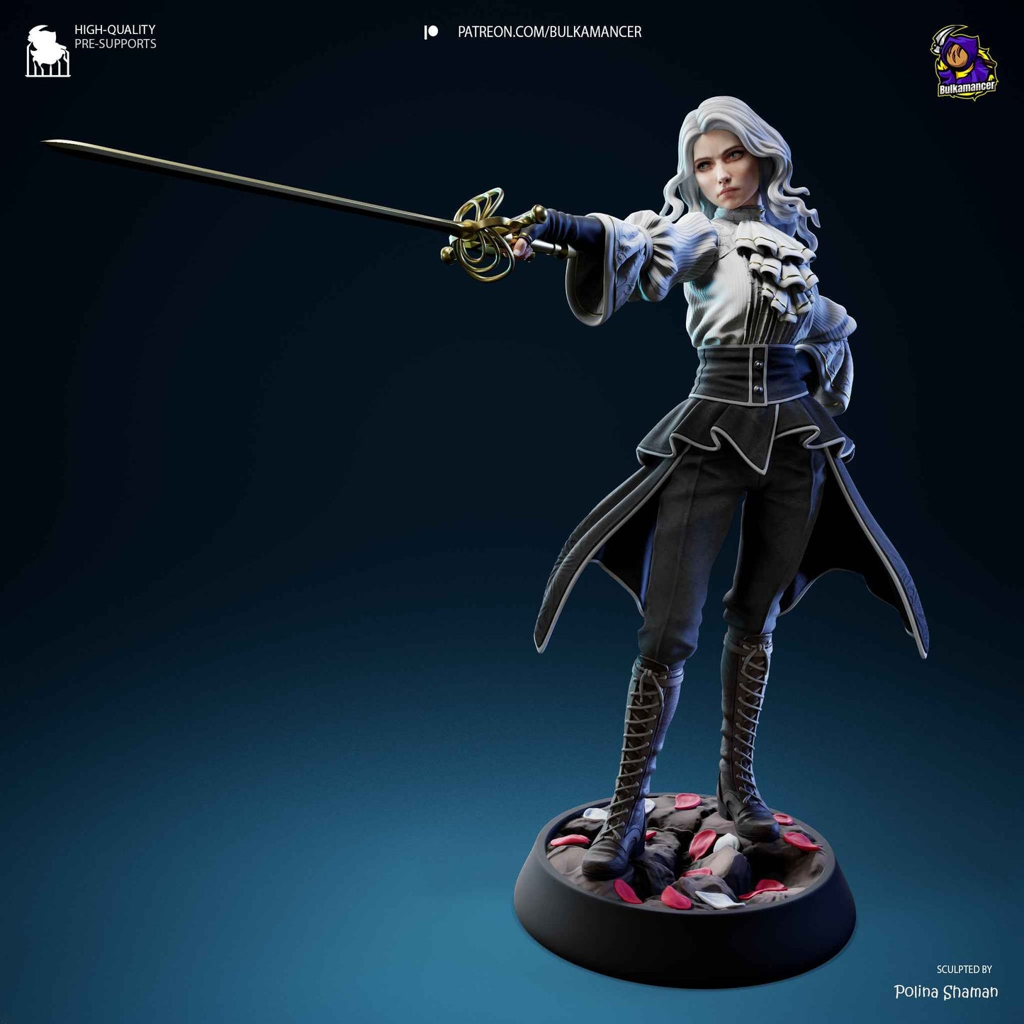 Real Maelle – Expedition 33 (Figurine by Bulkamancer) – 3D printed resin figure