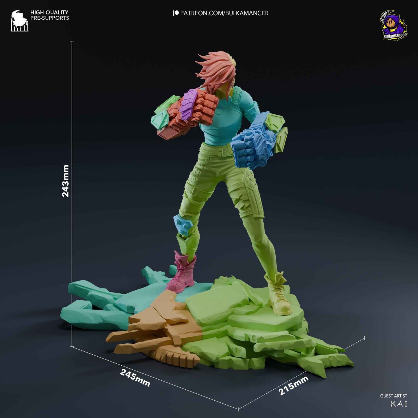 Vi – Arcane (Figurine by Bulkamancer) – 3D printed resin figure