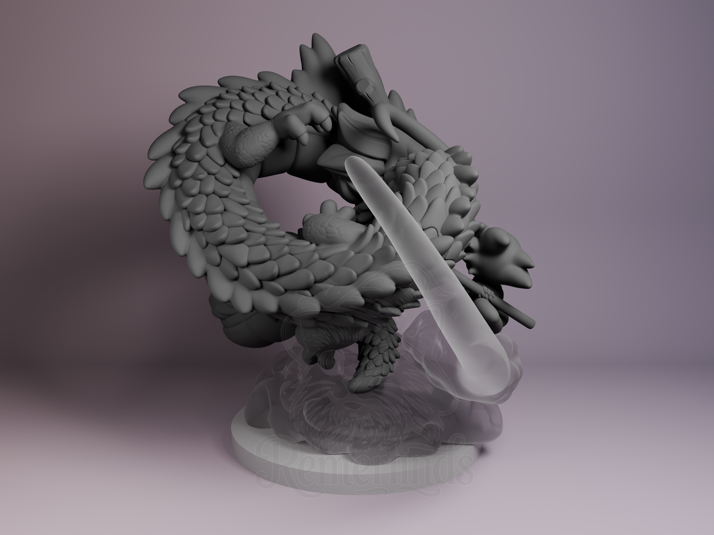 Chibi – Shenron and Goku (Chibi by Nomnom Figures) – 3D printed resin figure
