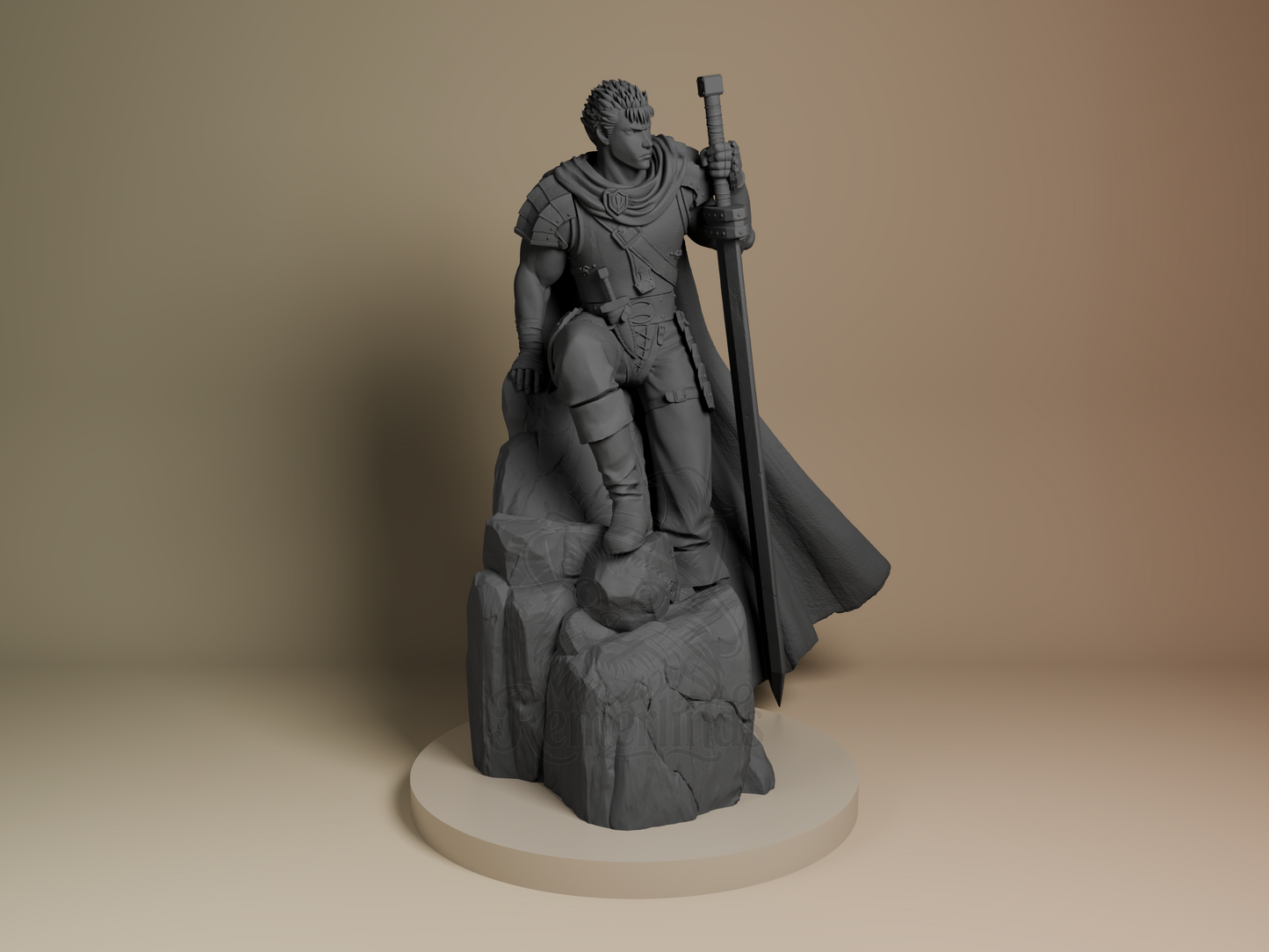 Guts – Berserk: The Golden Age Arc (Figurine by Bulkamancer) – 3D printed resin figure