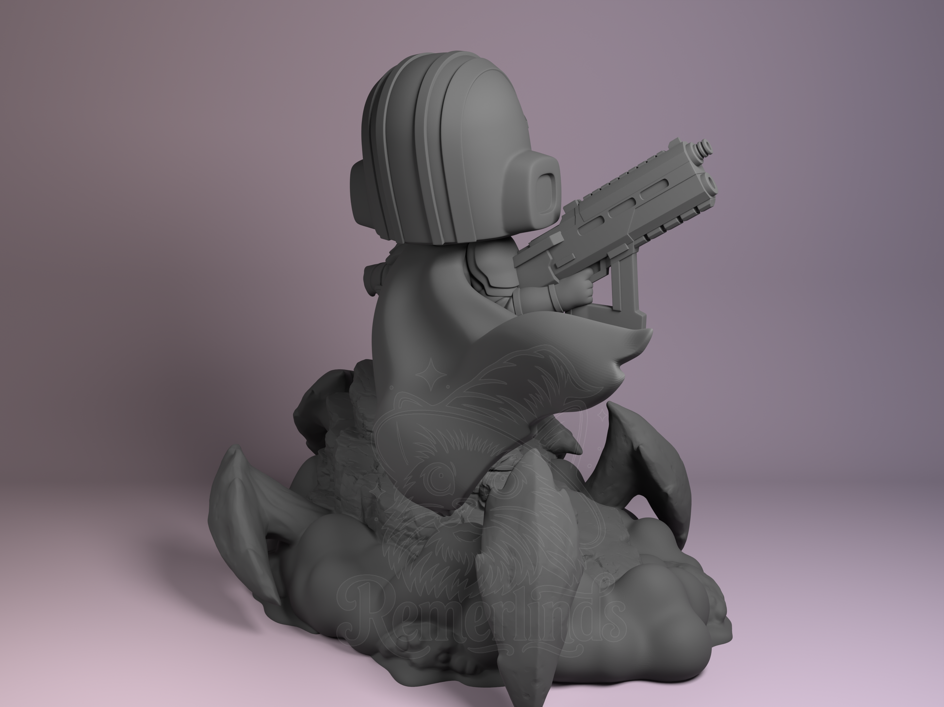 Chibi – Helldiver (Chibi by Nomnom Figures) – 3D printed resin figure