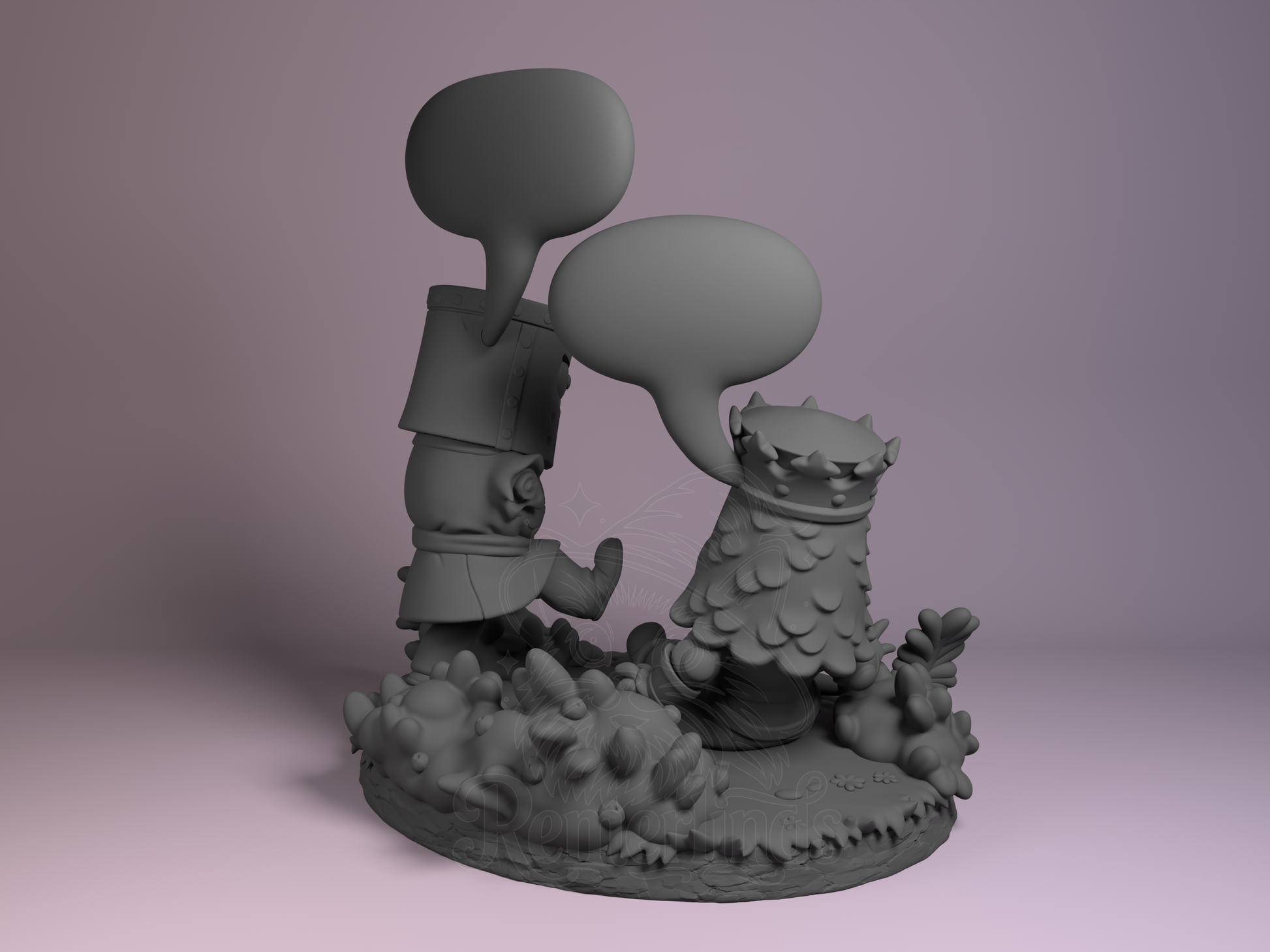 Chibi The Black Knight – Monty Python and the Holy Grail (Chibi by Nomnom Figures) – 3D printed resin figure
