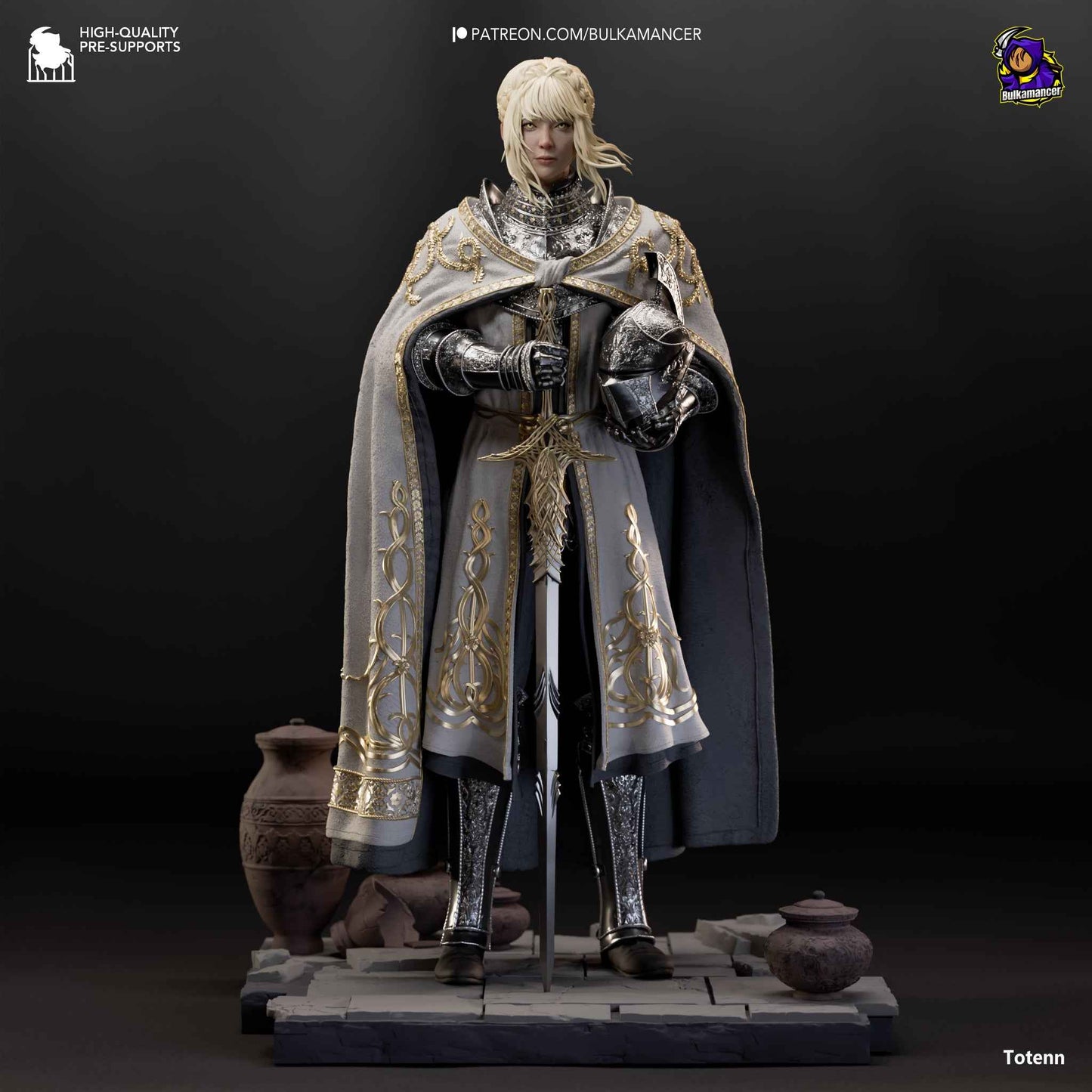 Leda – Elden Ring (Figurine by Bulkamancer) – 3D printed resin figure