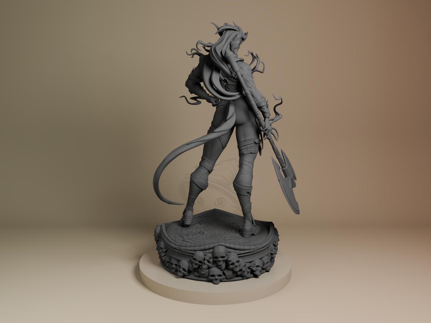 Karlach (Stylized) – Baldur’s Gate (Figurine by Bulkamancer) – 3D printed resin figure