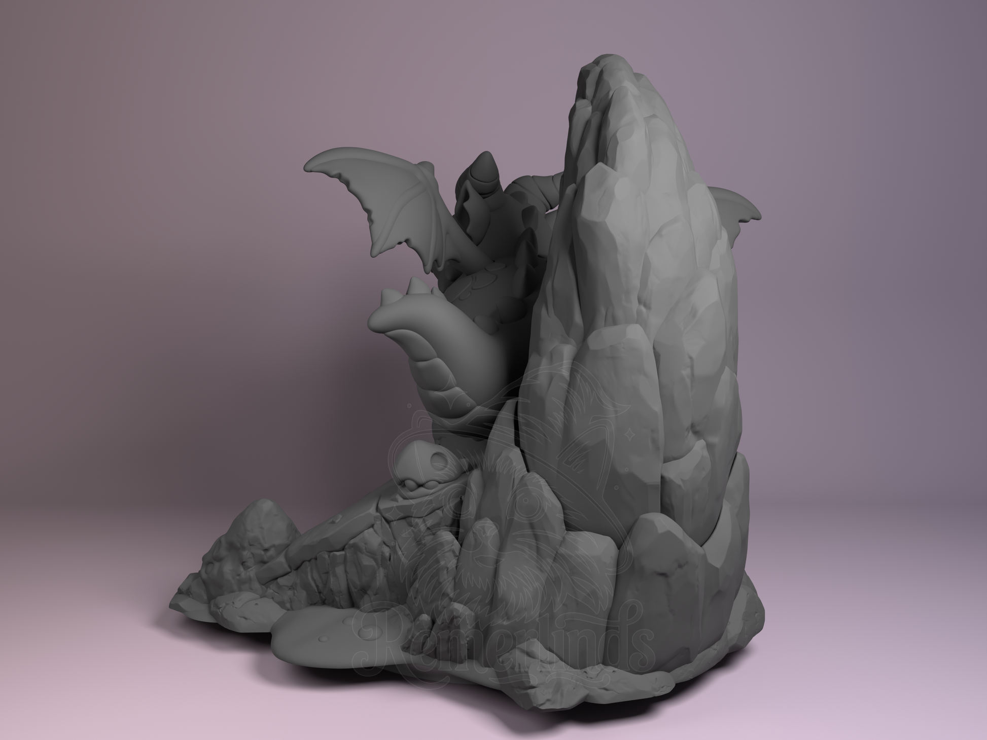Chibi Themberchaud – Dungeons & Dragons (Chibi by Nomnom Figures) – 3D printed resin figure