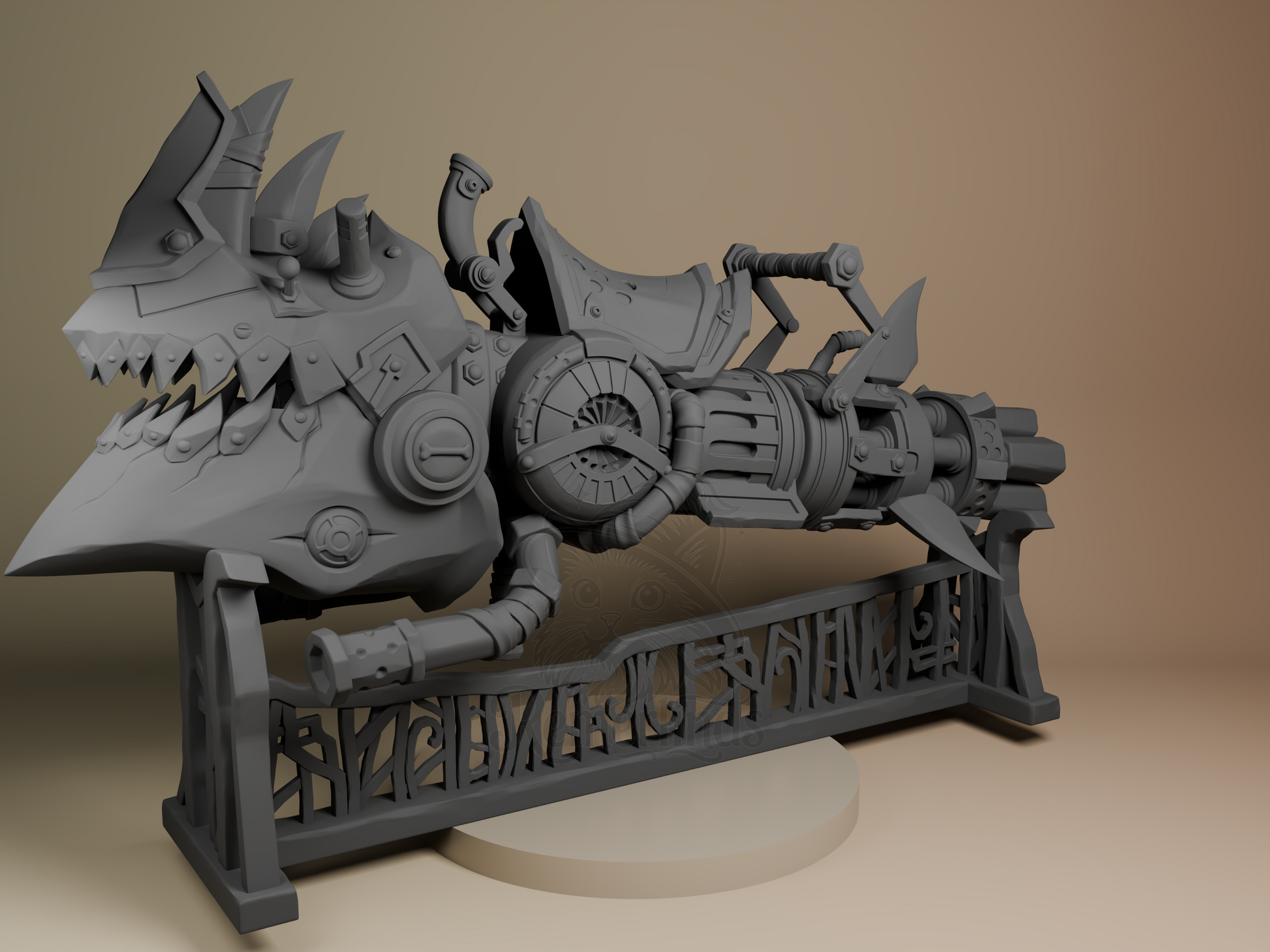 Jinx’s Rhino Gun – Arcane (Figurine by Bulkamancer) – 3D printed resin figure