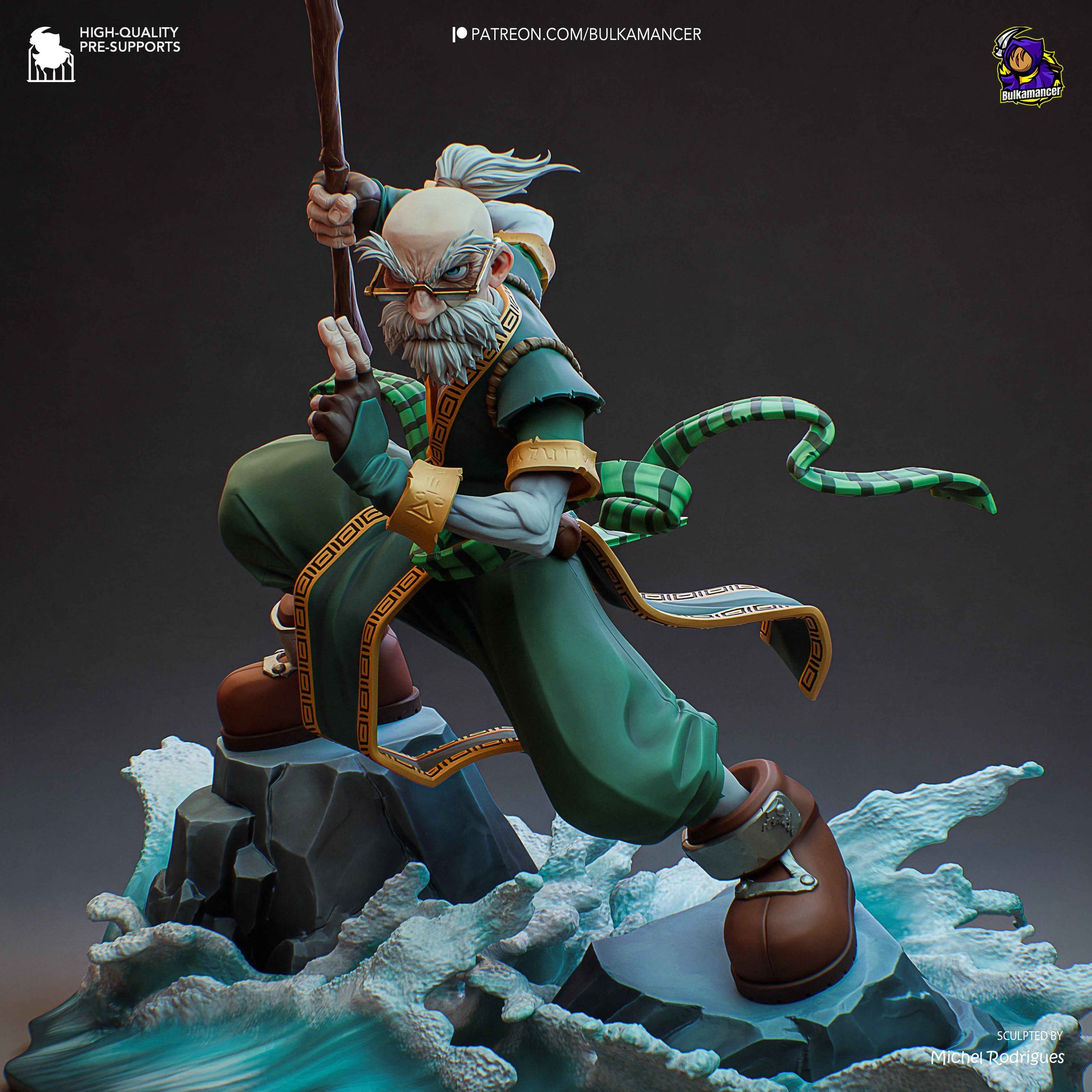 Knolan – Battle Chasers (Figurine by Bulkamancer) – 3D printed resin figure