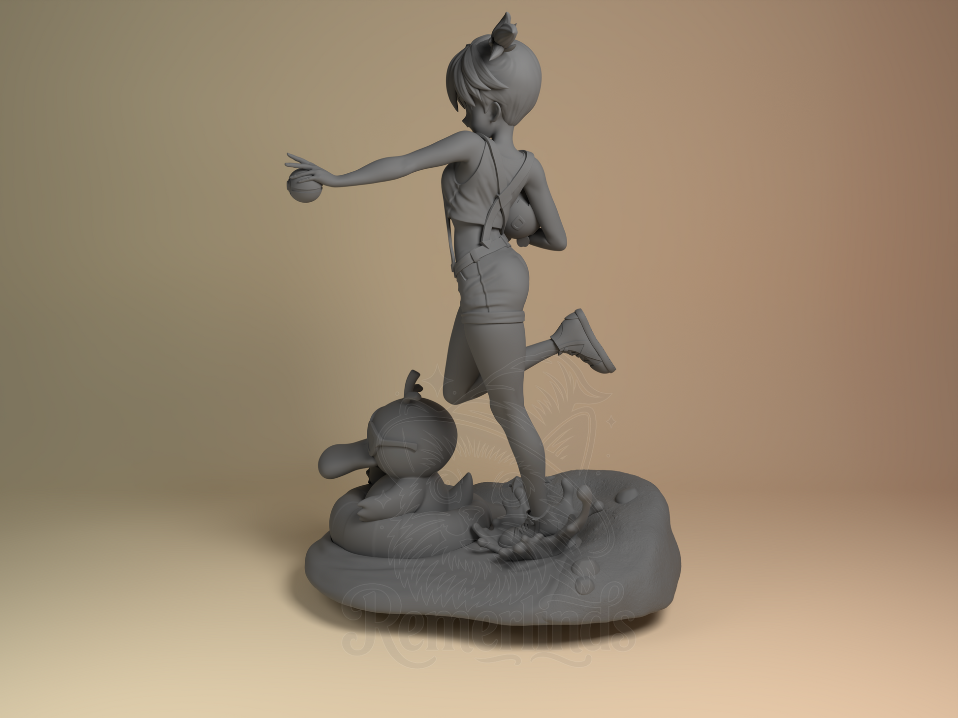 Misty – Pokémon (Figurine by Nomnom Figures) – 3D printed resin figure