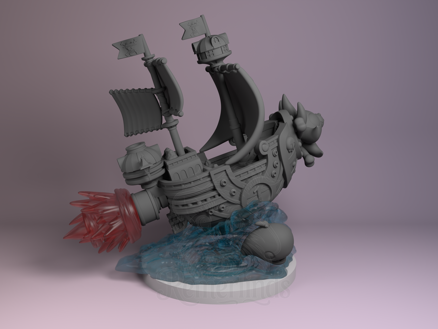 Chibi Thousand Sunny – One Piece (Chibi by Nomnom Figures) – 3D printed resin figure