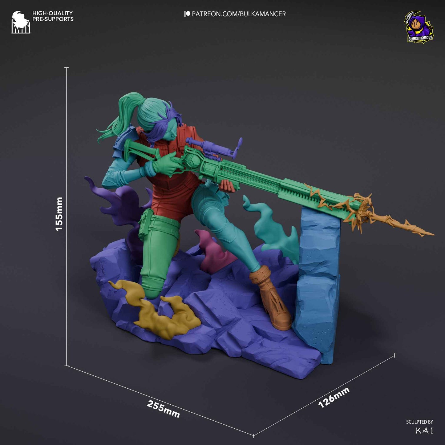 Caitlyn – Arcane (Figurine by Bulkamancer) – 3D printed resin figure