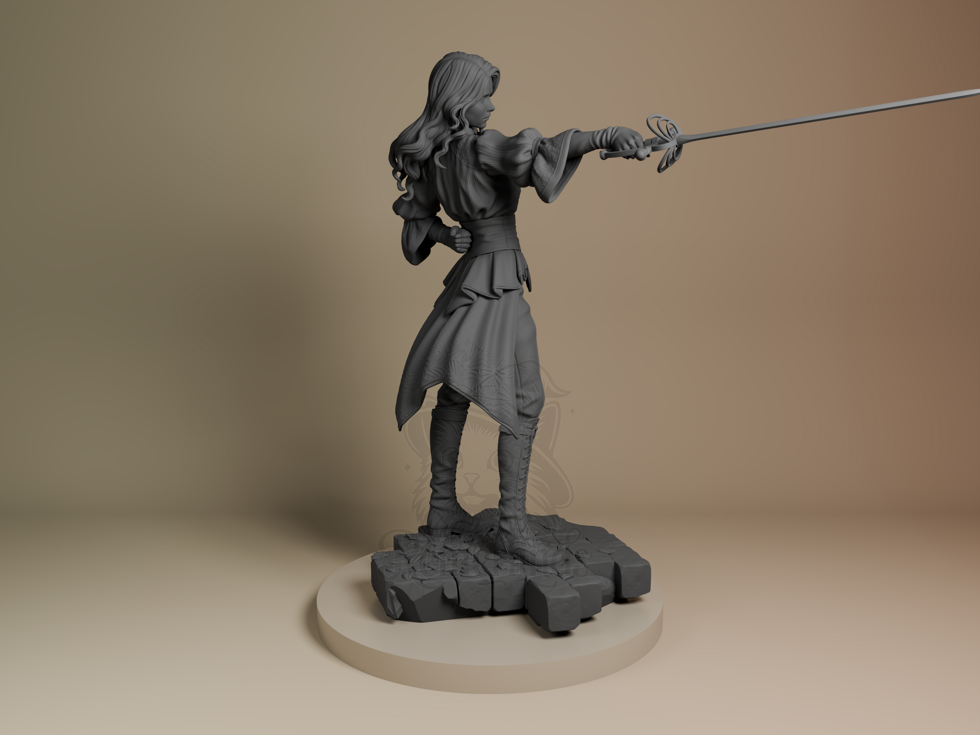 Real Maelle – Expedition 33 (Figurine by Bulkamancer) – 3D printed resin figure