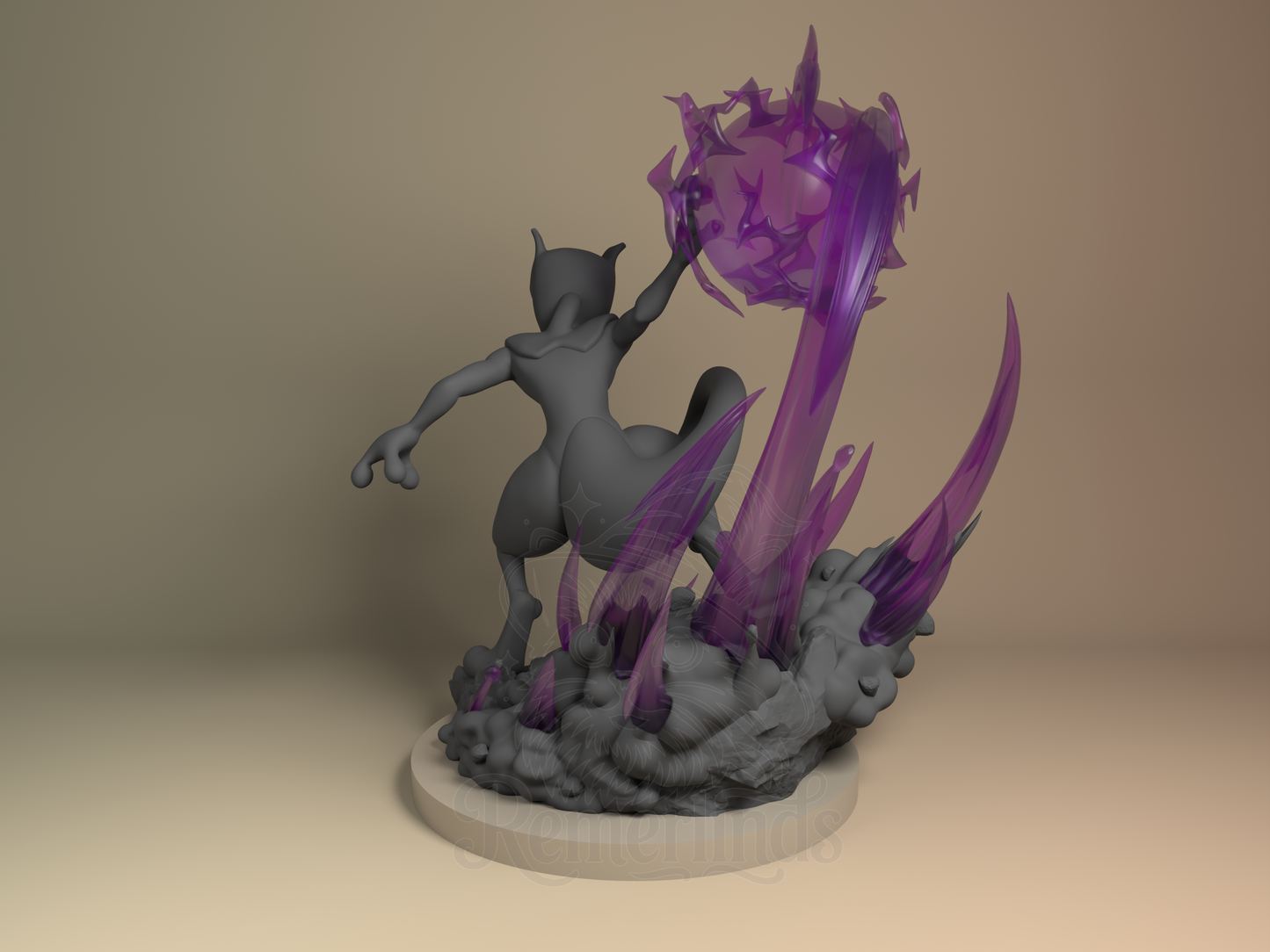 Mewtwo – Pokémon (Figurine by Nomnom Figures) – 3D printed resin figure