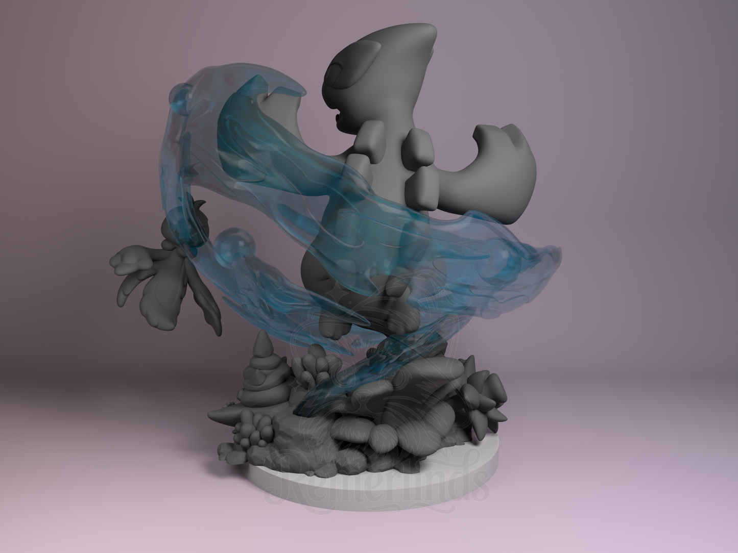 Chibi Lugia – Pokémon (Chibi by Nomnom Figures) – 3D printed resin figure