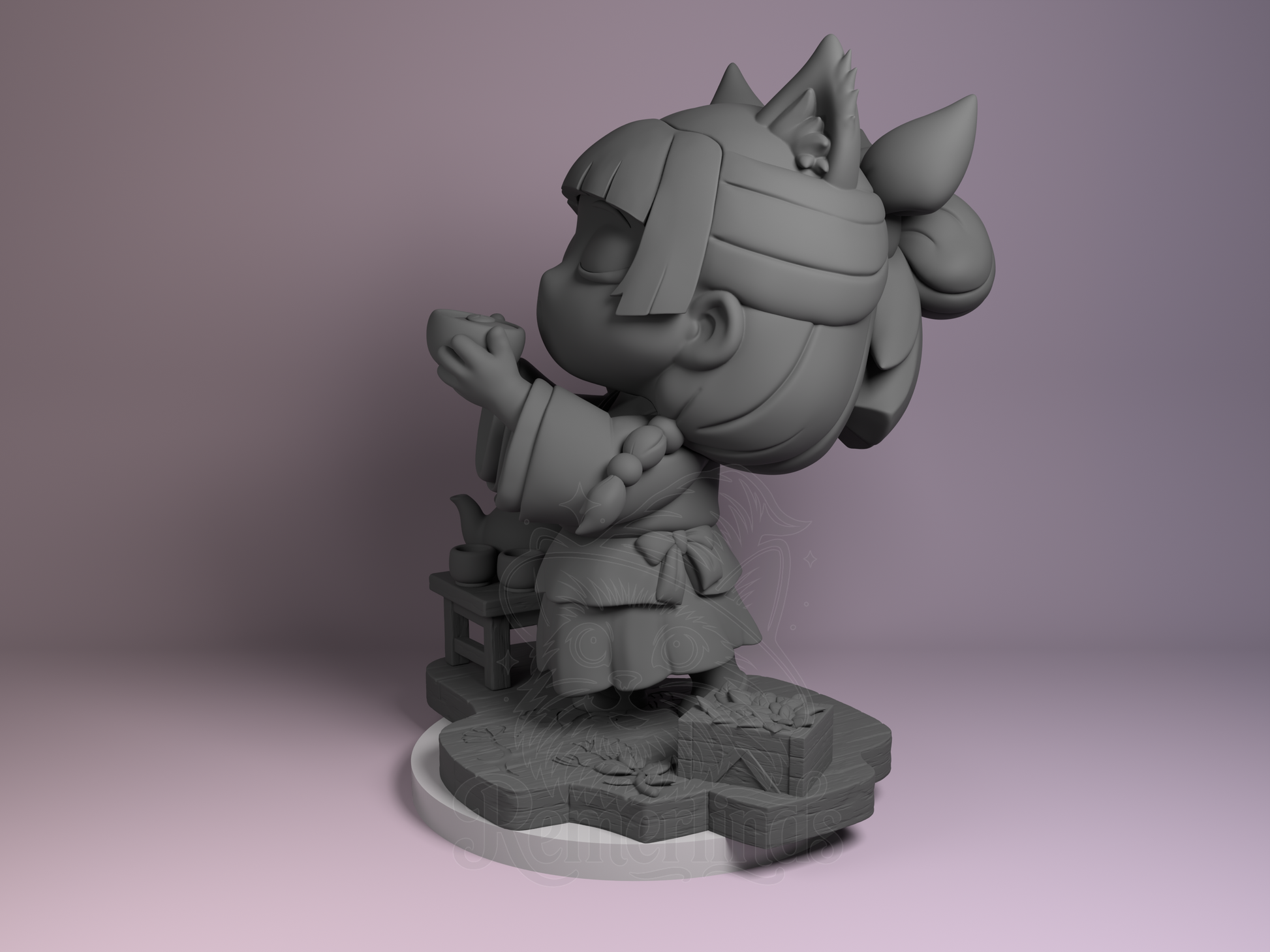 Chibi – Maomao (Chibi by Nomnom Figures) – 3D printed resin figure