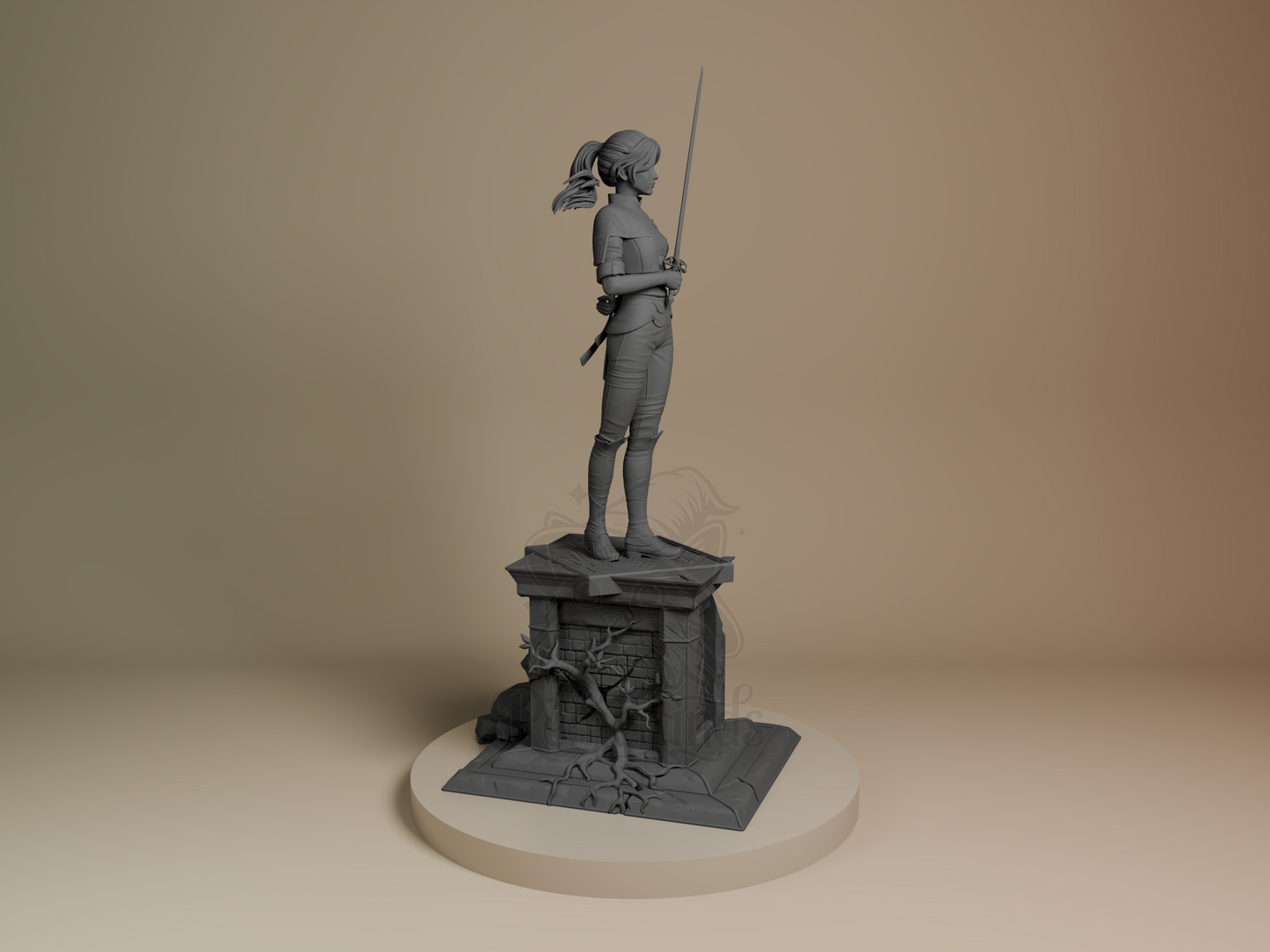 Figurine - Maelle - Expedition 33 - Bulkamancer - MTO - black/grey/white - no transparent