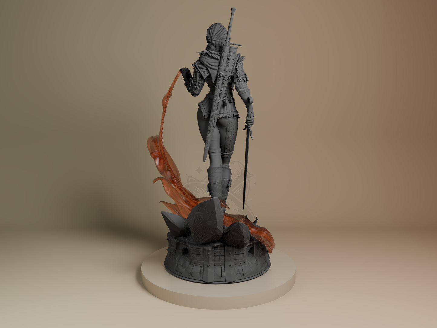 Ciri (Stylized) – The Witcher (Figurine by Bulkamancer) – 3D printed resin figure