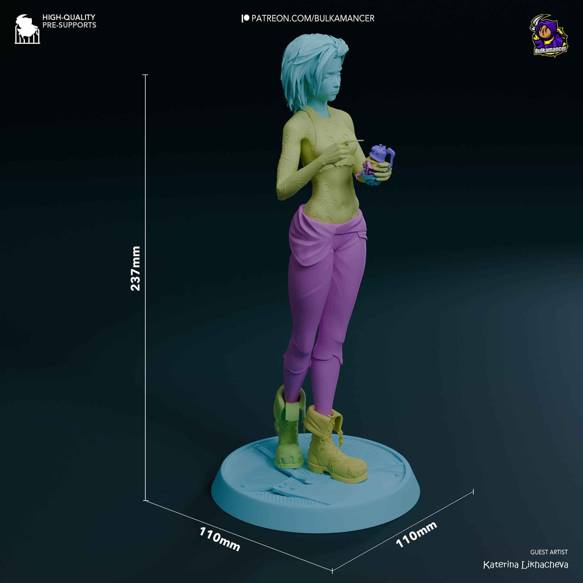 Broken Jinx – Arcane (Figurine by Bulkamancer) – 3D printed resin figure