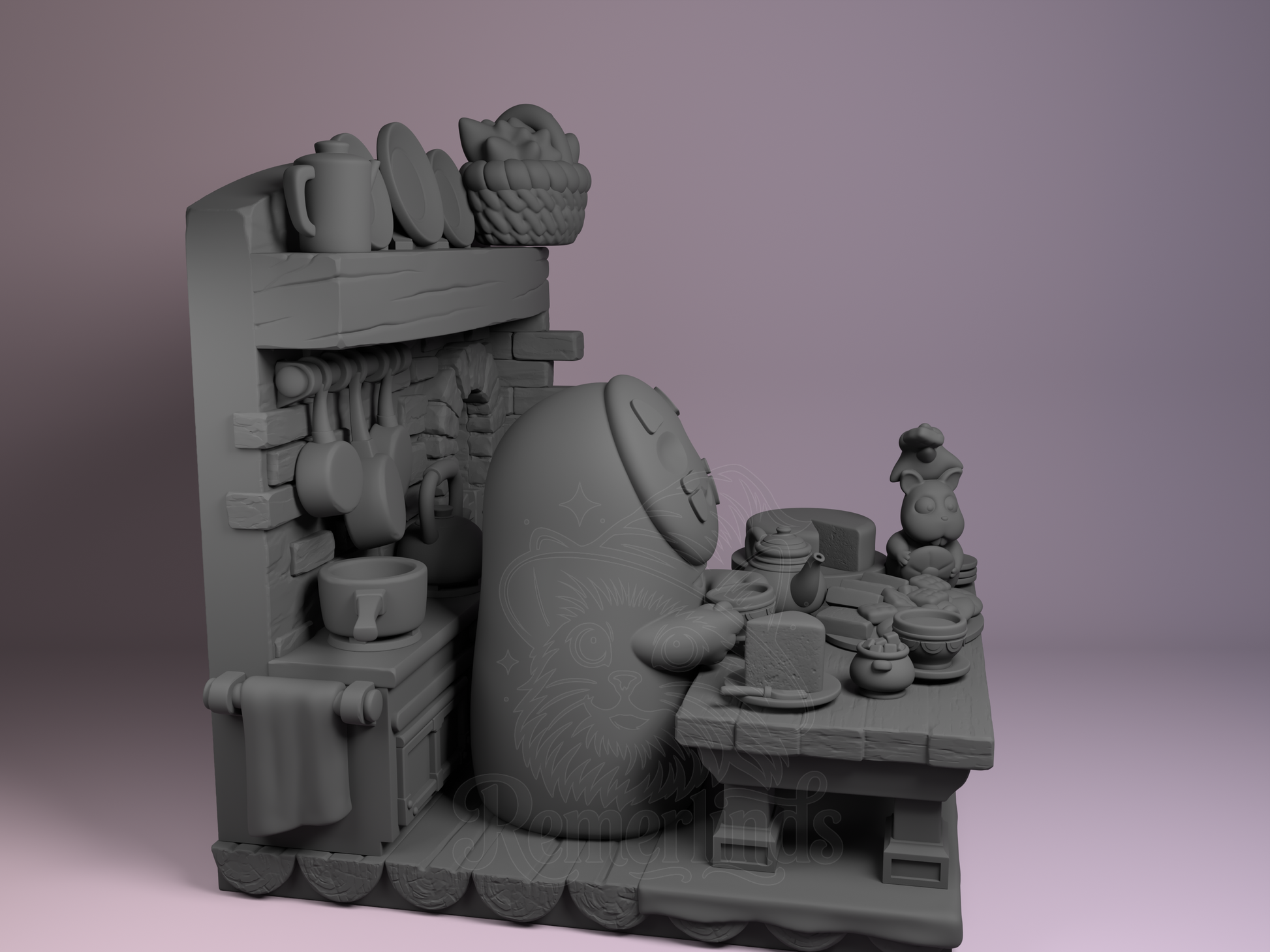 Chibi – No Face (Chibi by Nomnom Figures) – 3D printed resin figure