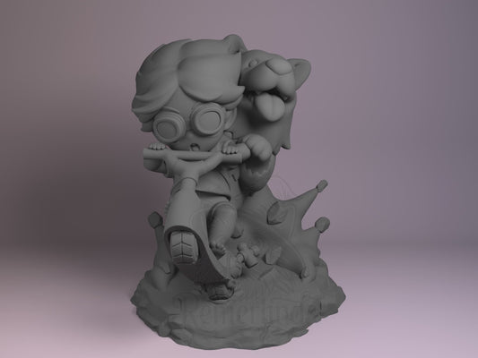 Chibi – Ein & Edward (Chibi by Nomnom Figures) – 3D printed resin figure