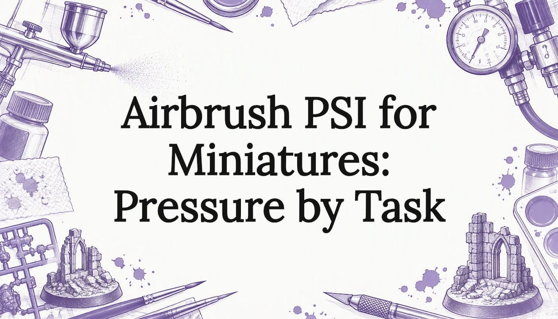 Airbrush sketch framing a clear title space