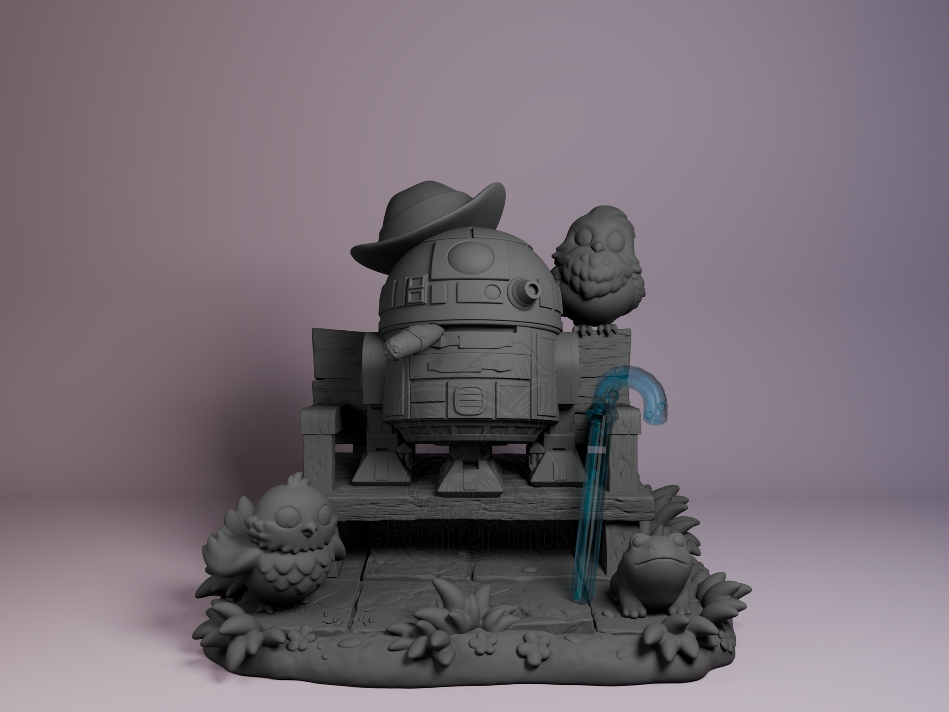 Chibi – Droid Ranger (Chibi by Nomnom Figures) – 3D printed resin figure