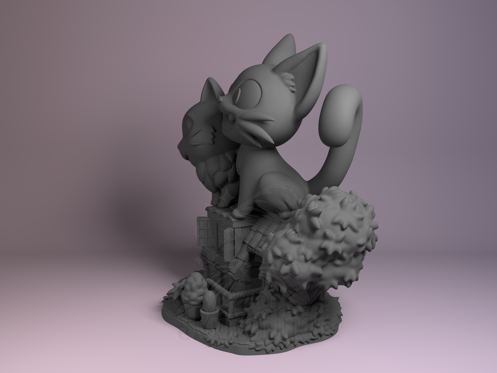 Chibi – Jiji (Chibi by Nomnom Figures) – 3D printed resin figure