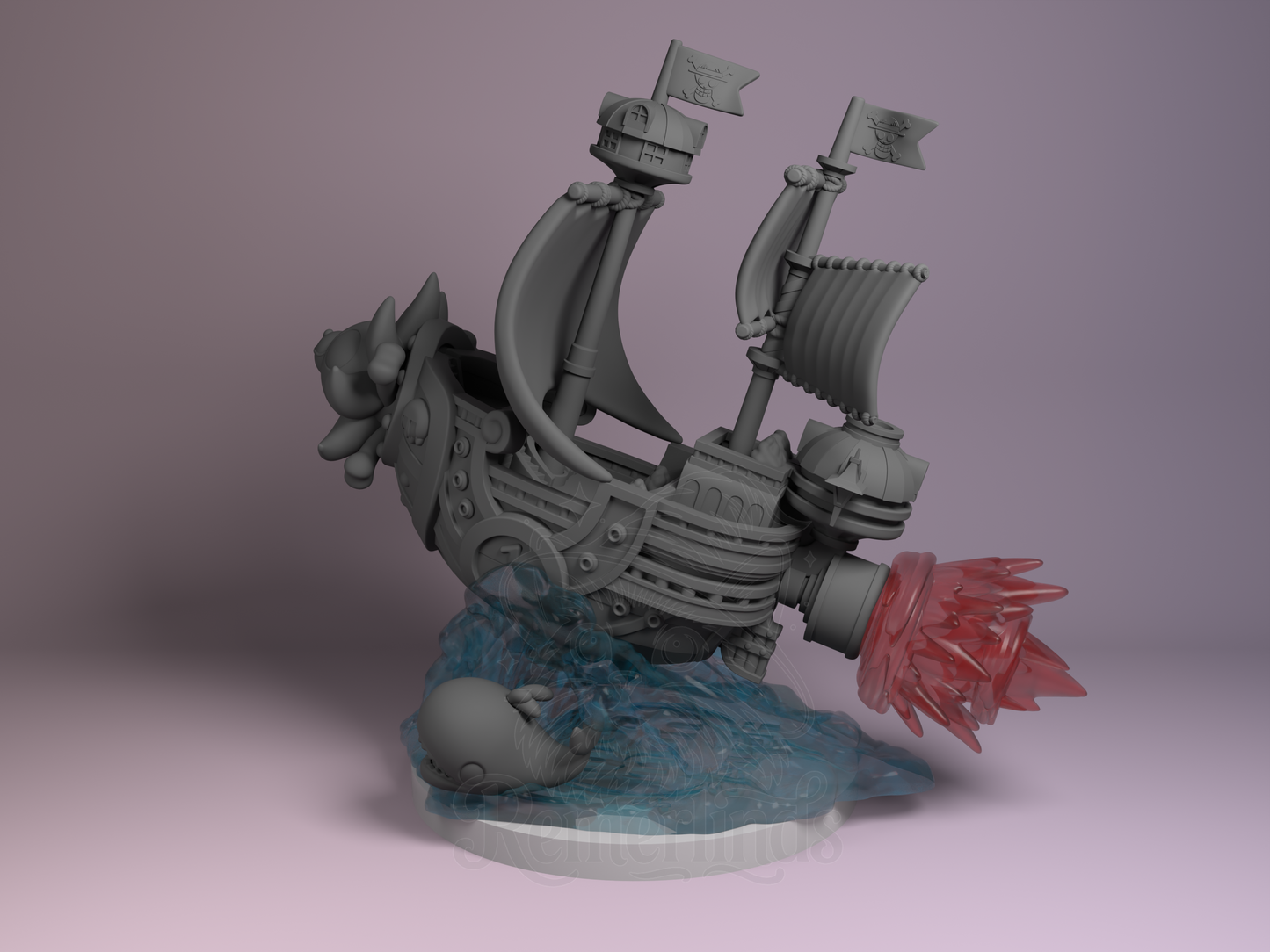Chibi Thousand Sunny – One Piece (Chibi by Nomnom Figures) – 3D printed resin figure