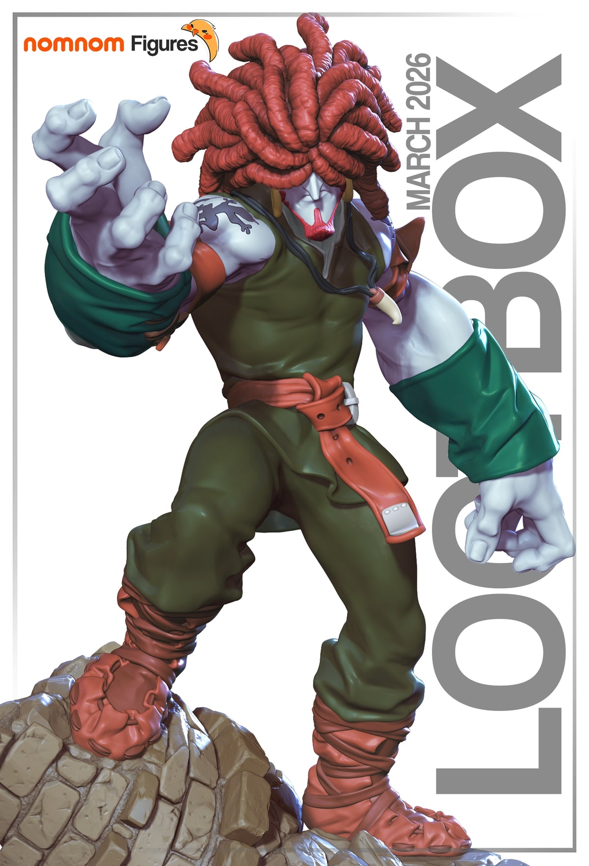 Fully painted sample of Amarant from Final Fable by Nomnom, showing intended final look for display reference.