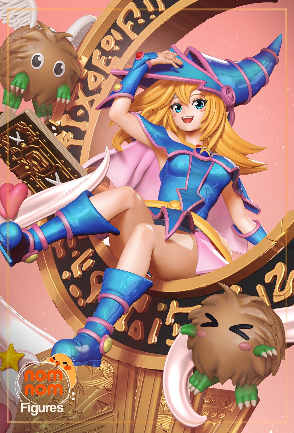 Fully painted sample of Mystic Sorceress from Card Duel Saga by Nomnom, showing intended final look for display reference.
