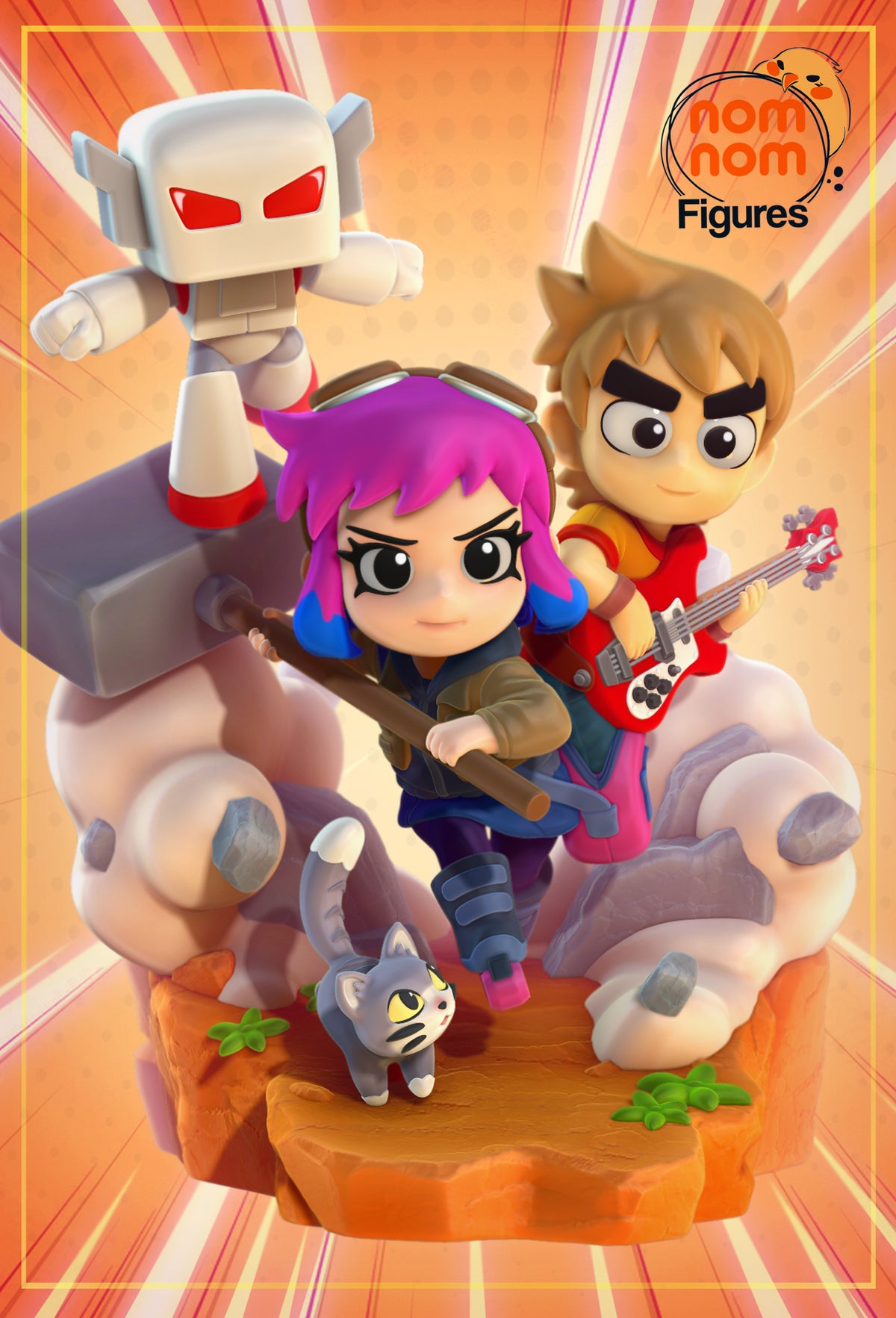 Fully painted sample of Ramona Blooms from Seven Ex Showdown by Nomnom, showing intended final look for display reference.