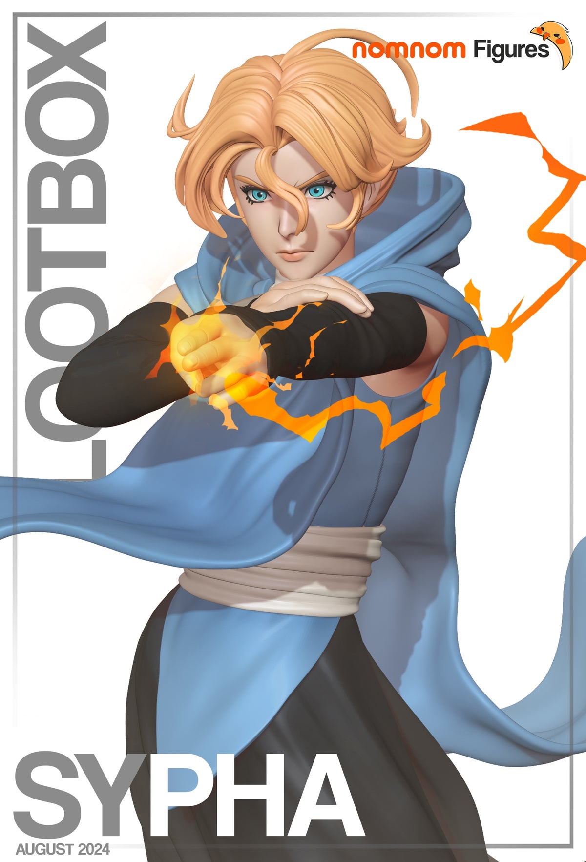 Fully painted sample of sorceress from Fortressmania by Nomnom, showing intended final look for display reference.