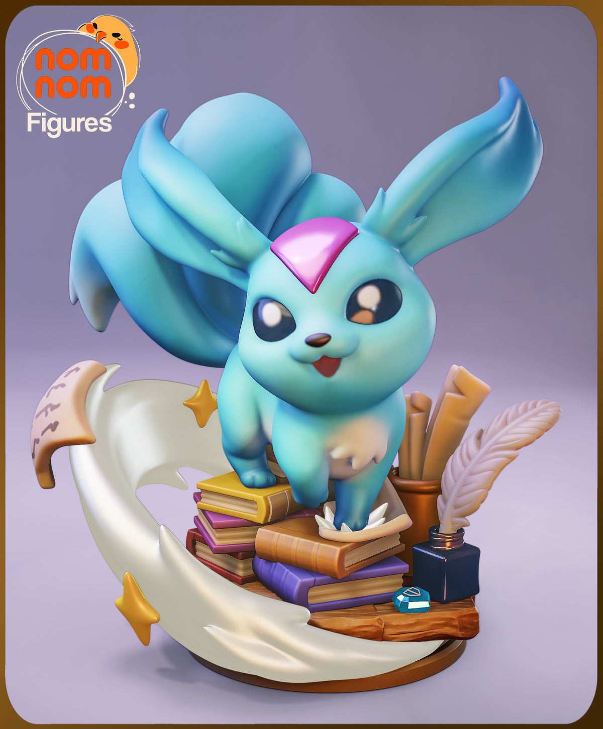Fully painted sample of Carbuncle from Final Fable by Nomnom, showing the intended final look.
