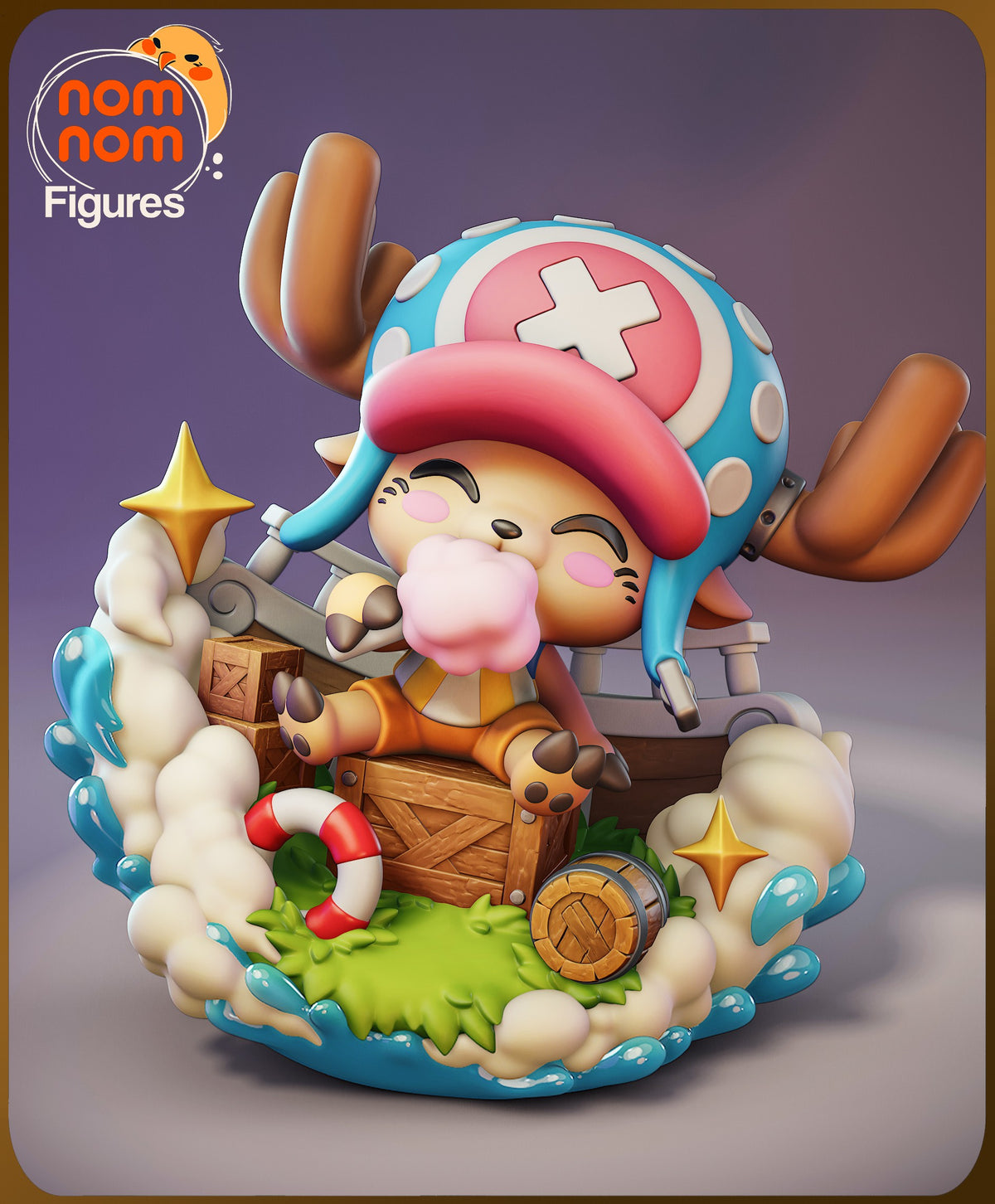Fully painted sample of Tony Chopper from One Treasure Voyage by Nomnom, showing the intended final look.