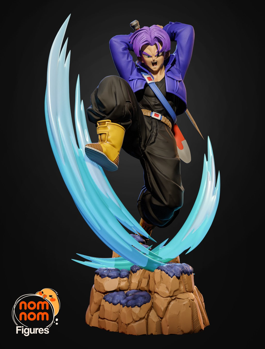Fully painted sample of Chrono Swordsman from Dragon Sphere Y by Nomnom, showing the intended final look.