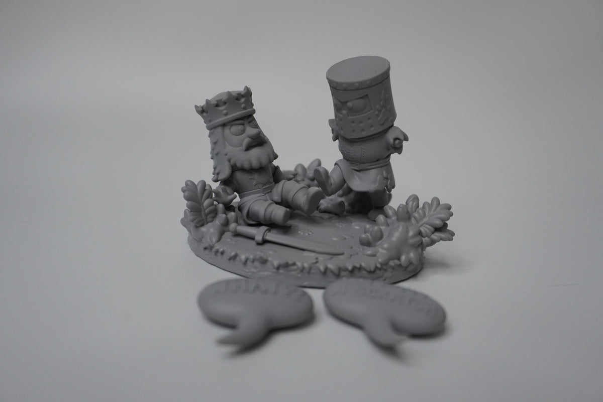 The Black Knight - Sacred Grail Quest (Gold) | Chibi Modelled by Nomnom Figures - 16k resolution
