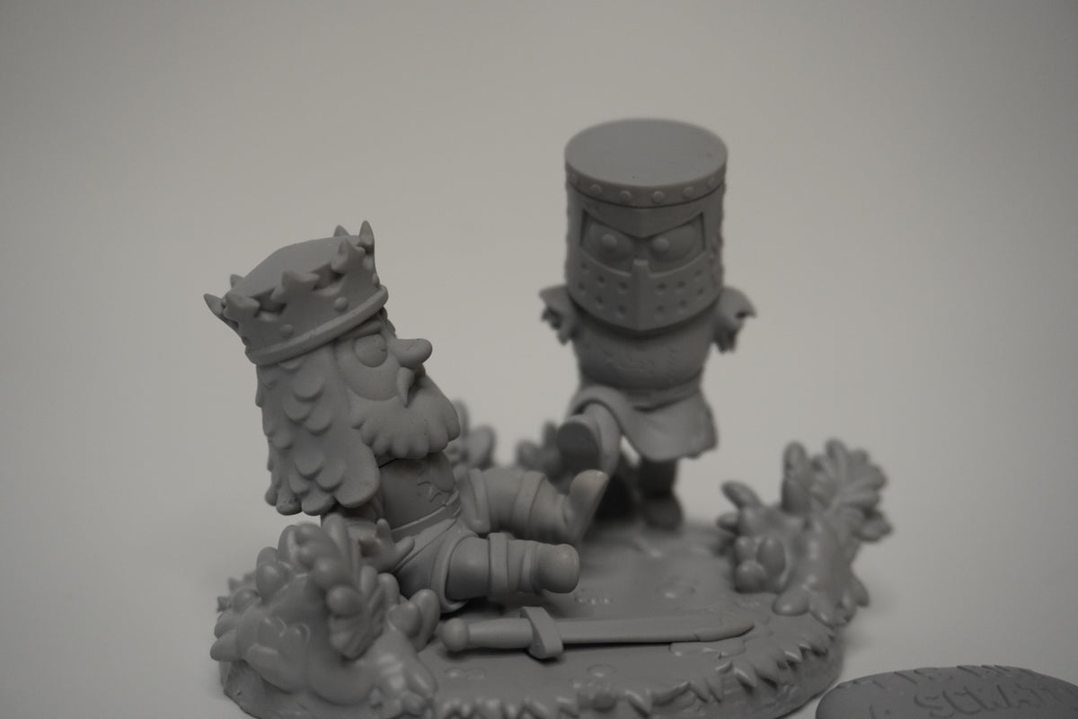The Black Knight - Sacred Grail Quest (Gold) | Chibi Modelled by Nomnom Figures - 16k resolution