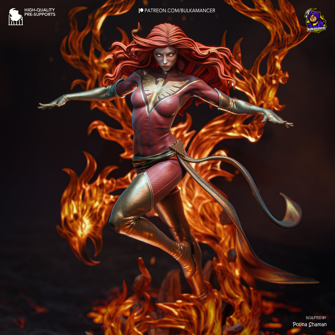 Shadow Phoenix Mutant Heroes Resin Figurine by – Remerlinds