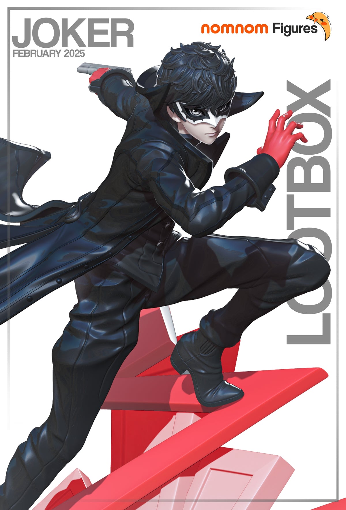 Fully painted sample of masked phantom thief from Phantom Heist 5 by Nomnom, showing intended final look for display reference.