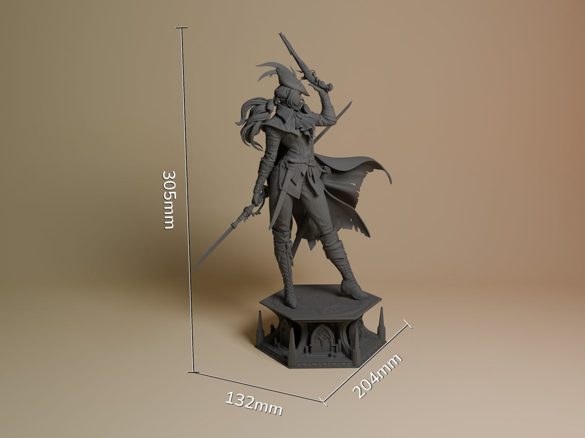 Noble Blade from Gothic Hunt is an unpainted resin figure on a sculpted base, 305mm tall.
