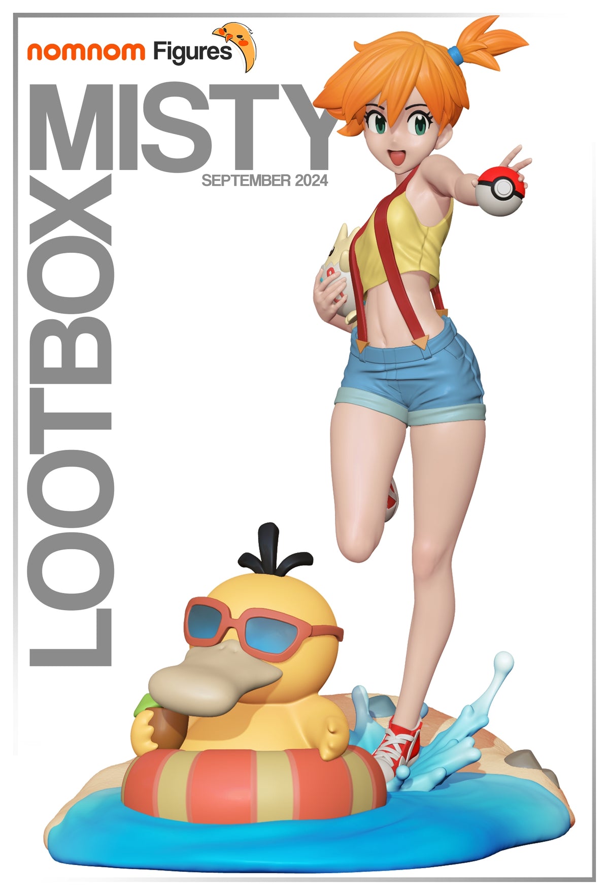 Fully painted sample of Misty from Pocket Specters by Nomnom, showing intended final look for display reference.