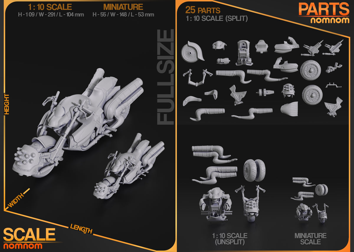 Parts breakdown image showing individual components and assembly layout for Hardy Daytona figure.