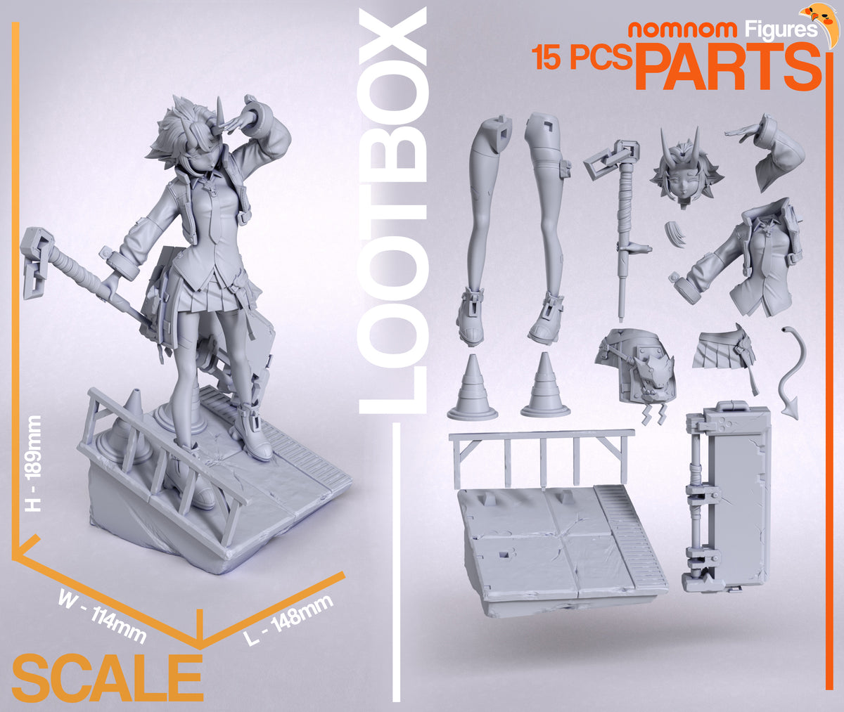 Parts breakdown image showing individual components and assembly layout for Mystic Behemoth figure.
