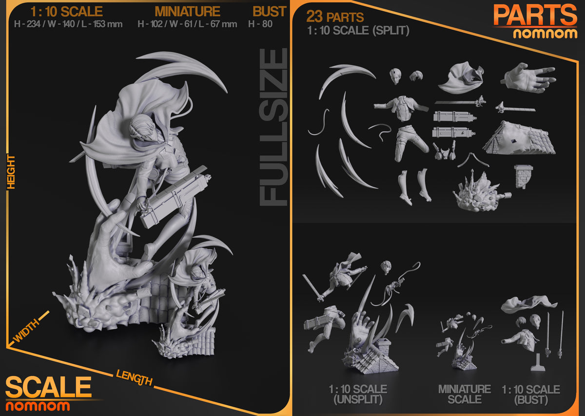 Parts breakdown image showing individual components and assembly layout for Elite Soldier figure.