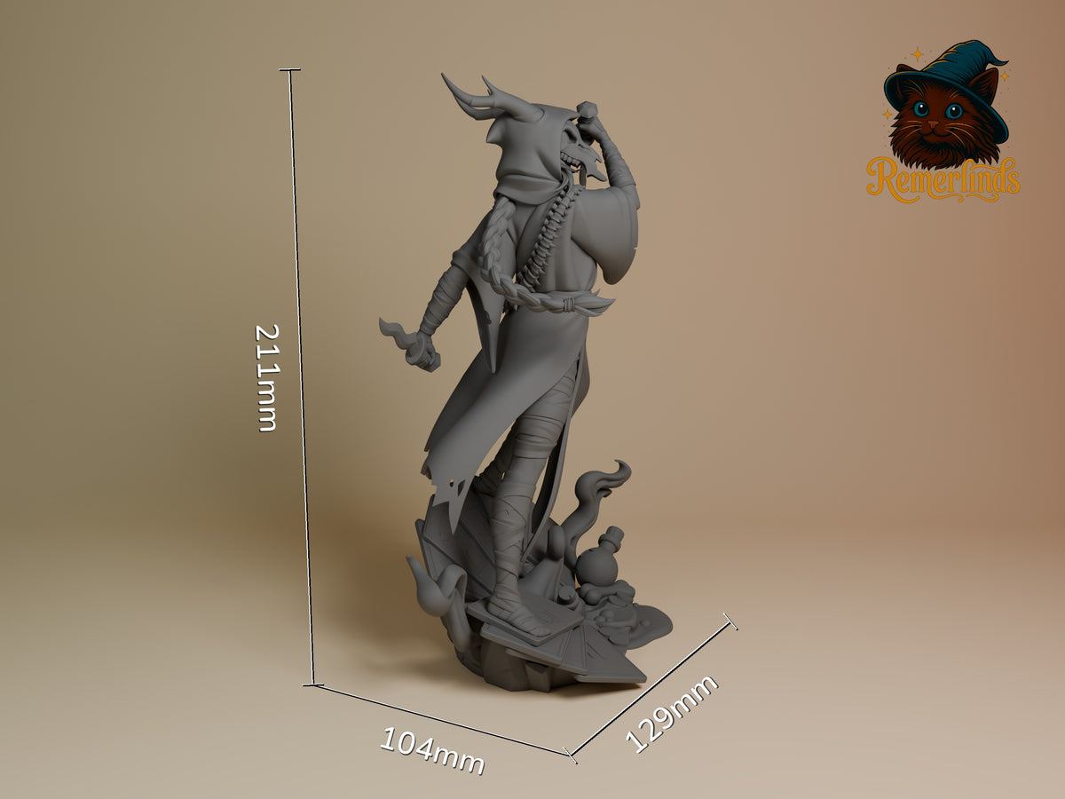 Silent from Slay the Spire is an unpainted resin figure shown at an angle with a sculpted base.